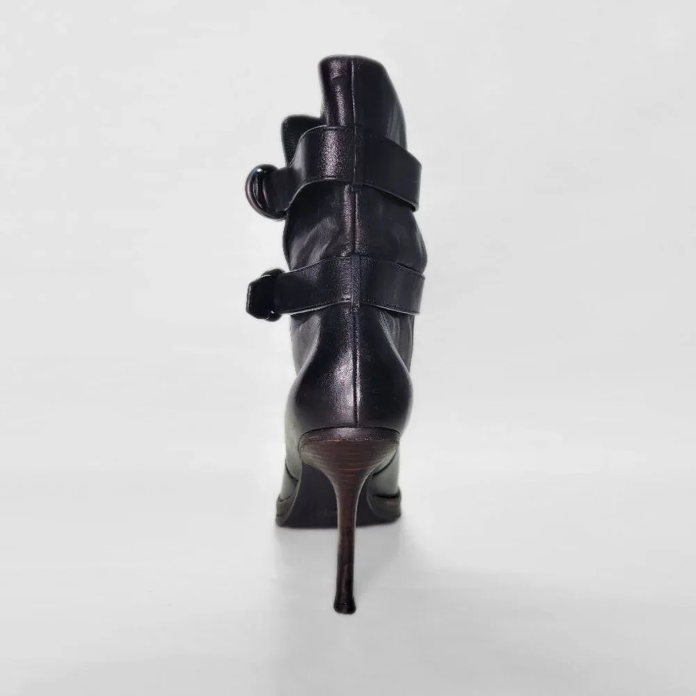 Coach Thelma Stiletto Black Mid-Calf Leather Boot Sz 10 - Picture 5 of 15